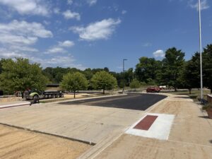 creating a new road into the school