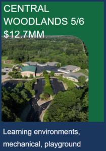 central woodlands 5/6 drone shot: bond for 12.7 mm for learning environments, mechanical and playground