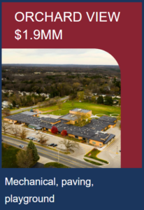 orchard view $1.9mm drone picture for mechanical, paving, playground